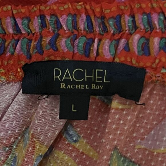 Rachel Roy Womens Size Large Multi-Color Floral Print Long Skirt Boho - Picture 4 of 4